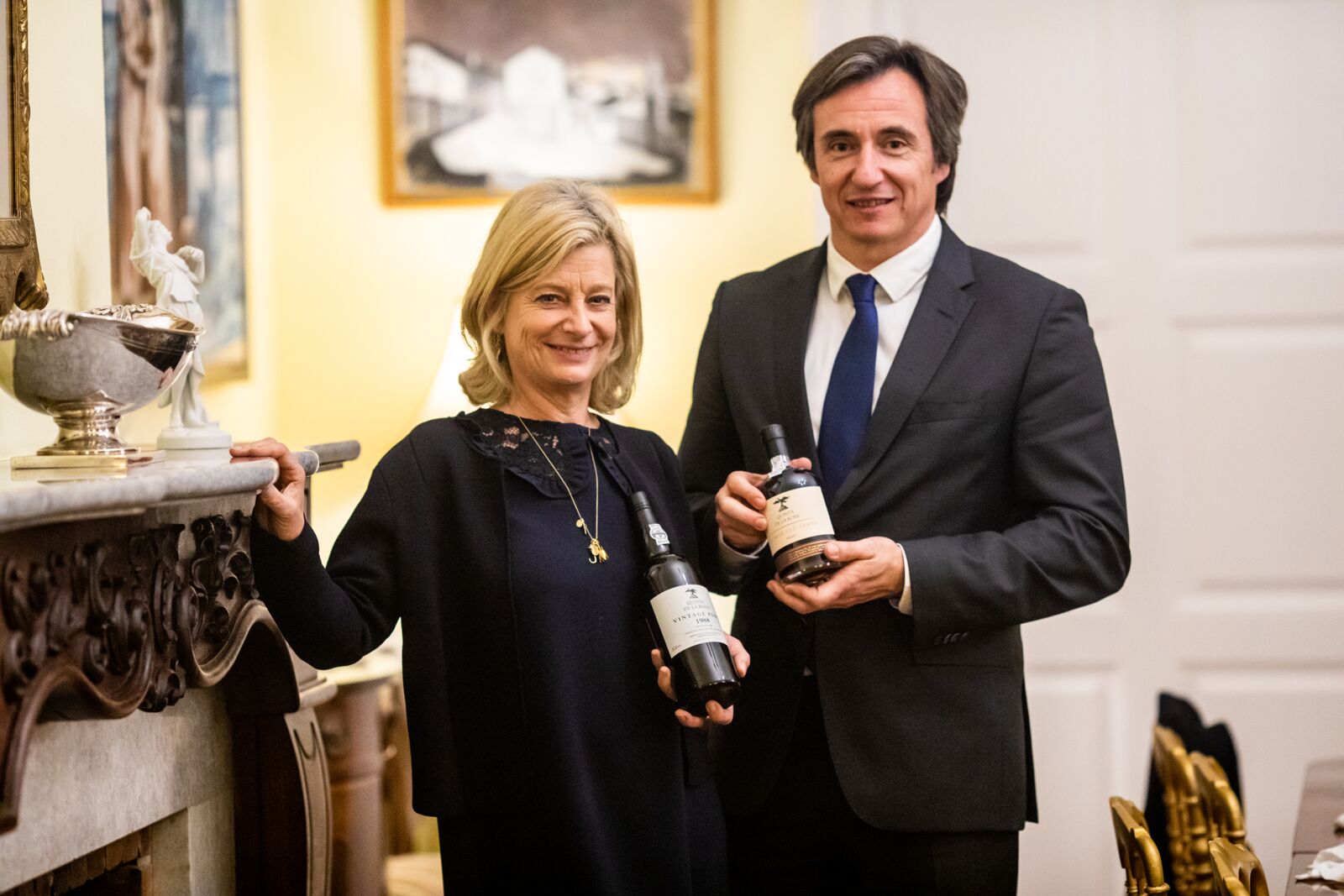 Sophia Bergqvist e o enólogo Jorge Moreira
